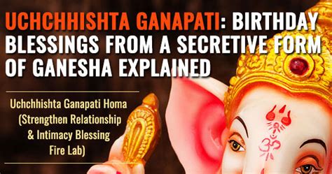 Secretive Ganesha: Uchchhishta Ganapati Blessings - AstroVed