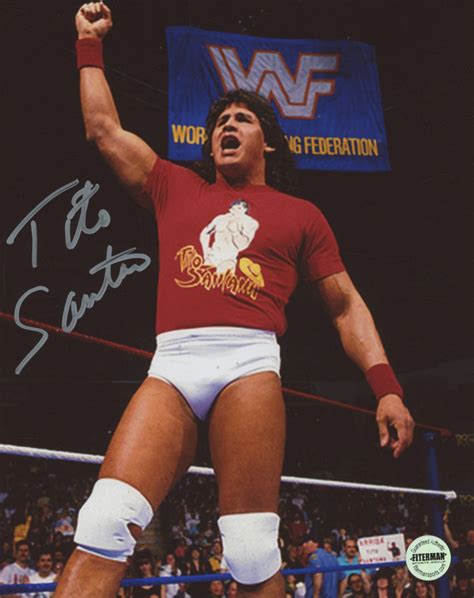 Tito Santana Signed WWF 8x10 Photo (Fiterman Sports Hologram ...