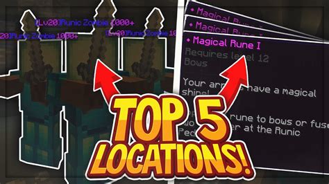 TOP 5 Locations/Places to grind RUNES! (Hypixel skyblock!) - YouTube