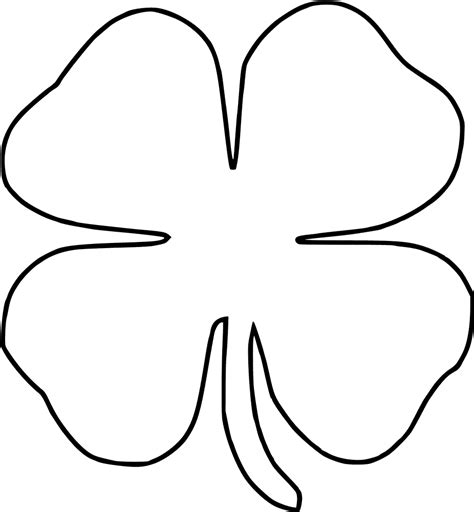 Download Transparent Four Leaf Clover Drawing - Four Leaf Clover ...