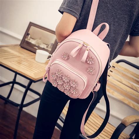 Women's New Flower Print Backpack school backpacks for adolescent girls ...