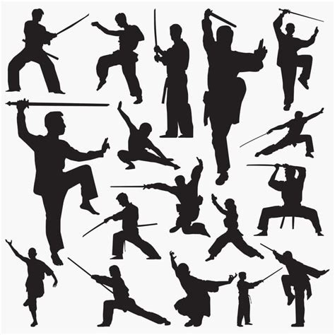 Kung Fu Silhouette PNG Transparent, Kung Fu Silhouettes, Silhouettes ...