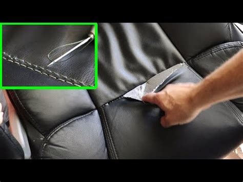 Leather office chair repair - YouTube