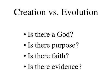 PPT - Creation vs. Evolution PowerPoint Presentation, free download - ID:233170