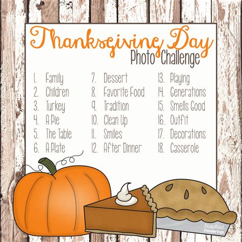 Preschool Ponderings: Thanksgiving Day Photo Challenge