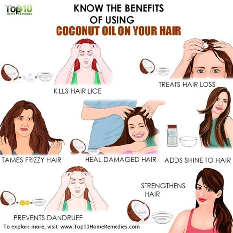 Know the Benefits of Using Coconut Oil on Your Hair | Top 10 Home Remedies