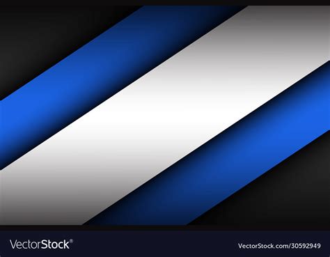 Black and blue material design background overlap Vector Image