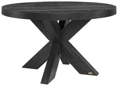 Hunter Round Dining Table – Black - Dining | Refined Living