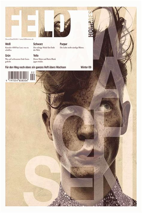 Feld Hommes magazine cover design and graphic layout inspiration typography graphic design Pe ...