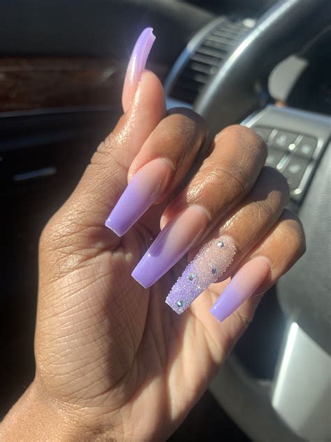 Pin by Jasmine nunez on Nail design | Purple ombre nails, Ombre acrylic ...