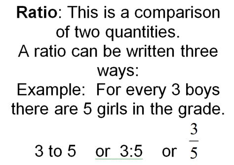 Mrs. White's 6th Grade Math Blog: WHAT IS A RATIO?