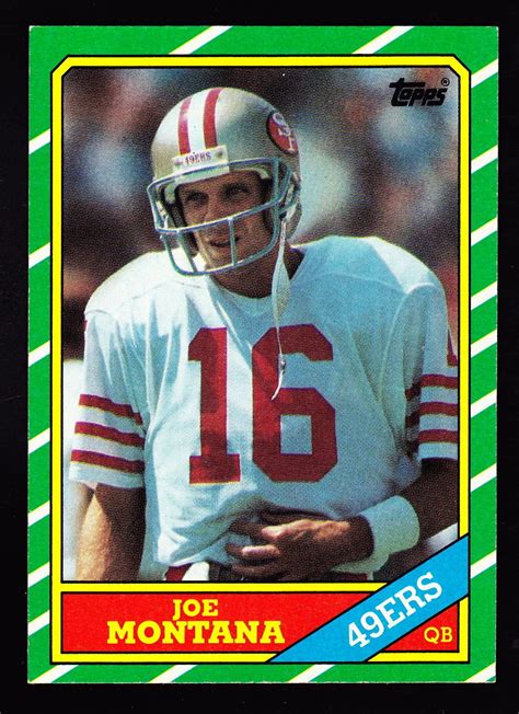 1986 TOPPS | Joe montana, Nfl football cards, Football cards