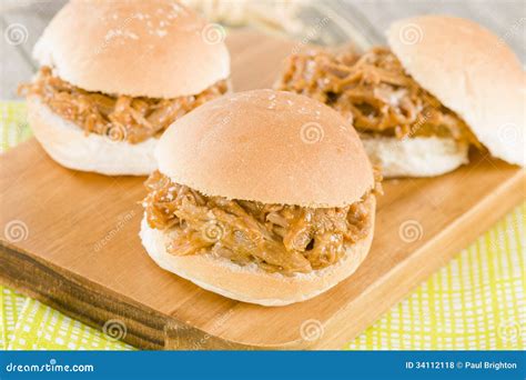 Pulled Pork Slider stock photo. Image of meaty, dish - 34112118