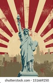 Statue Liberty New York City Vector Stock Vector (Royalty Free) 151669250 | Shutterstock