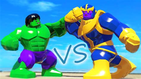 Hulk VS Thanos Avengers Endgame in LEGO Marvel Super Heroes - YouTube