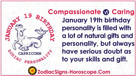 January 19 Zodiac (Capricorn) Horoscope Birthday Personality and Lucky ...