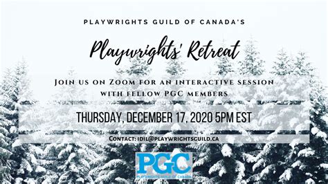 Online Playwrights' Retreat - Playwrights Guild of Canada