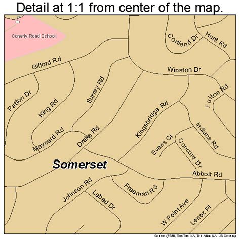 Somerset New Jersey Street Map 3468370