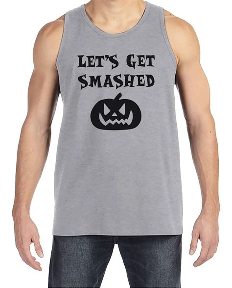 Men's Halloween Shirt - Let's Get Smashed - Adult Funny Halloween Shirt ...