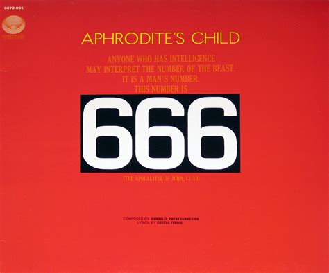 APHRODITE'S CHILD 666 12" 2LP Vinyl Album Cover Gallery & Information #vinylrecords