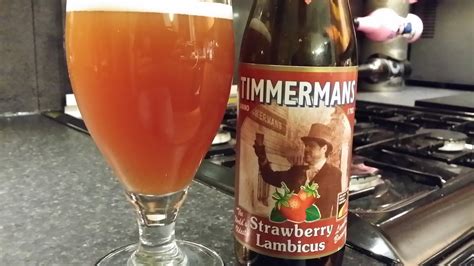 Timmermans Strawberry Lambicus | Belgian Beer Review - YouTube