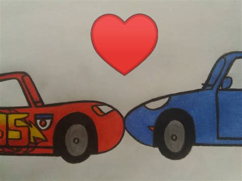 Lightning McQueen x Sally Carrera - Kiss by FancyWesternToons on DeviantArt