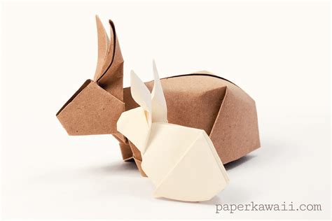 Origami Bunny Rabbit Tutorial - Paper Kawaii