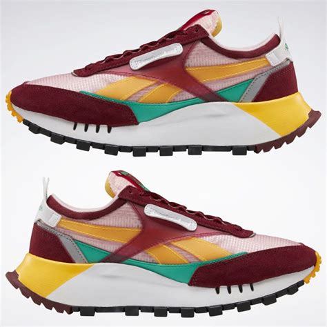 Shop for Classic Leather Legacy Women's Shoes - Burgundy at reebok.com ...