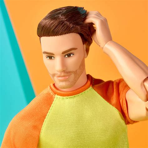 Barbie Looks Ken Doll (Buff Body, Curly Brunette Hair) – Mattel Creations
