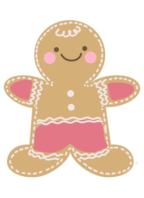 Gingerbread. Christmas gingerbreads santa and cane, xmas tree, ginger ...