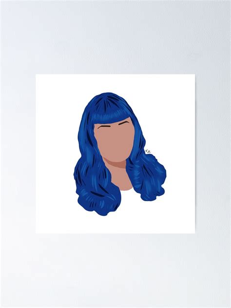 "Katy Perry California Gurls Blue Wig" Poster by nmore | Redbubble