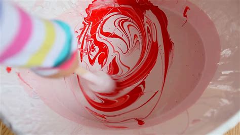 Mixing Red Paint In Bucket Of White Paint Stock Footage SBV-301465725 - Storyblocks