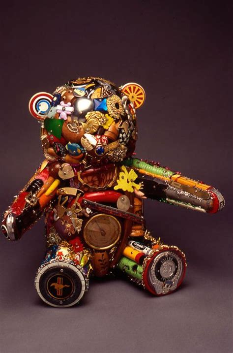 Junk Art Teddy Bear | Misc Stuff : ) | Junk art, Recycled art, Trash art