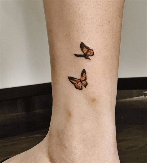 Small Monarch Butterfly Tattoo
