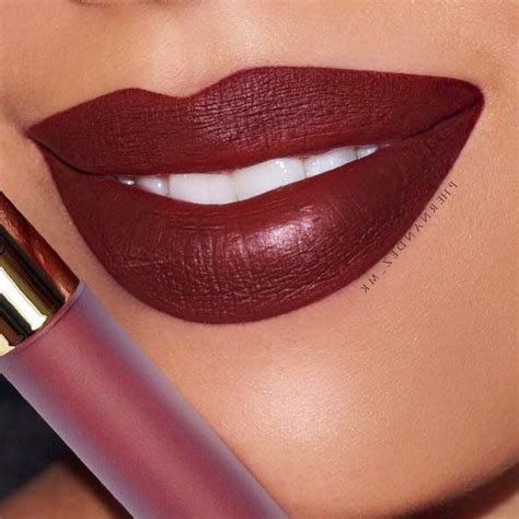 36 Variations Of Burgundy Lipstick Matte for All Skin Tones | Burgundy ...