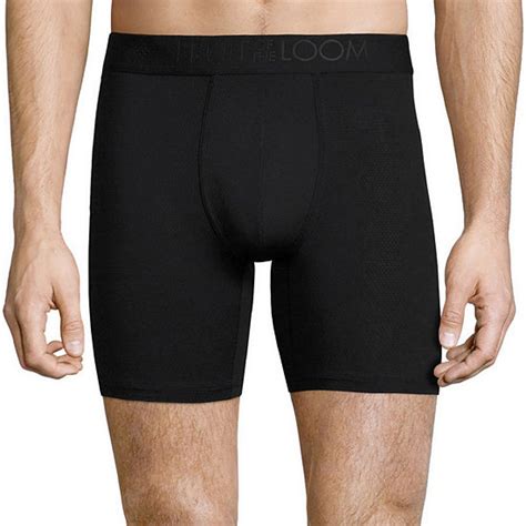 Fruit of the Loom Breathable Mens 3 Pack Boxer Briefs, Color: Black Gry - JCPenney