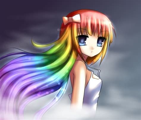 Rainbow anime girl - Random Photo (31113967) - Fanpop