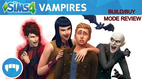 THE SIMS 4 - VAMPIRES (BUILD/BUY MODE REVIEW) - YouTube