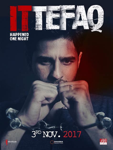 Sidharth Malhotra Ittefaq Movie Poster First Look 1 : ittefaq on Rediff Pages