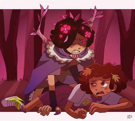 #Amphibia Fan Art: Cartoon Characters in the Woods