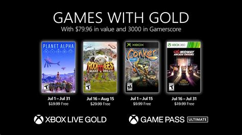 Xbox Live Gold free games for July 2021 announced - Gematsu