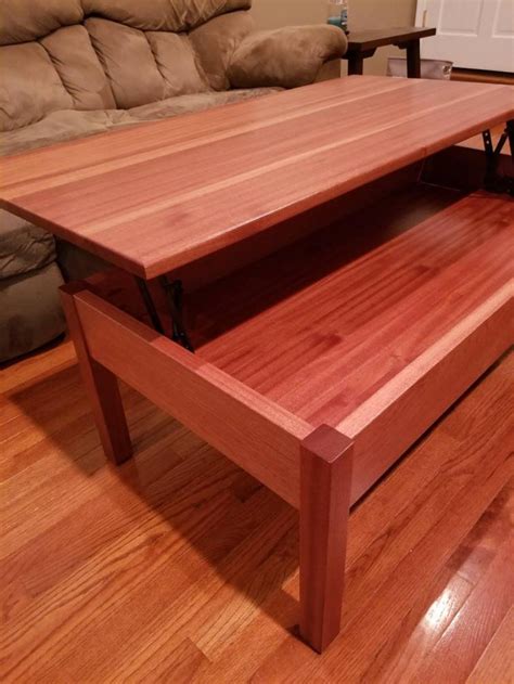 Modern coffee table Coffee table wooden coffee table wood | Etsy Lift ...
