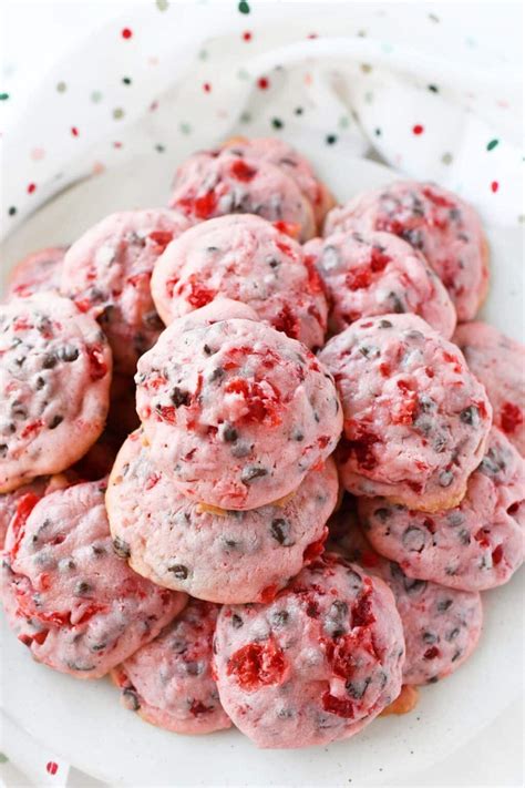 Maraschino Cherry Cookies - Sizzling Eats