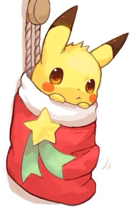 X-mas Pikachu | Imagenes de pikachu tierno, Imagenes de pikachu, Pokemon