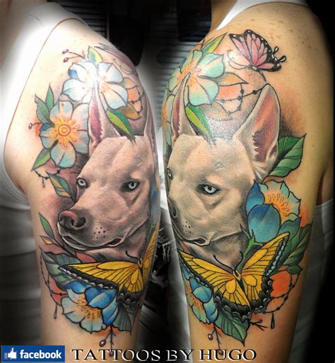 dog portrait tattoo | Dog tattoos, Dog portrait tattoo, Tattoos