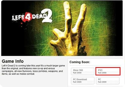 Left 4 Dead 2 – Disponible para PS3 - Gamelosofy.com