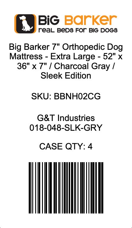 Custom Printed Barcode UPC SKU Label Design Application