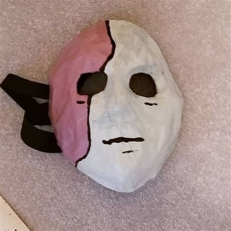 This is a Sally Face mask that I made from paper mache and acrylic paint. It's a bit bumpy but I ...