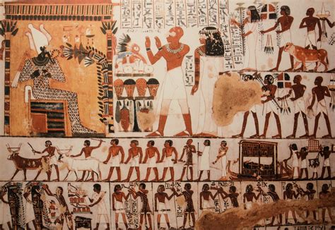 Free Images : wall, egypt, mural, collage, tomb, luxor, modern art ...