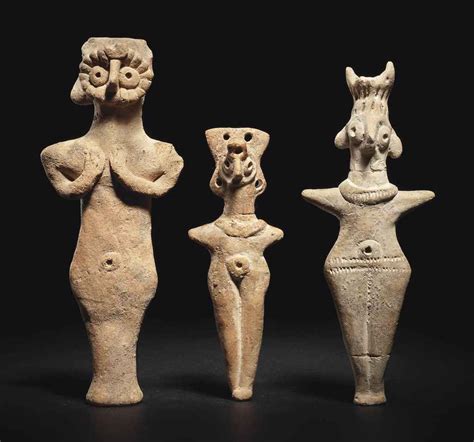 Three Syrian terracotta idols, circa second millenium B.C. | Ancient art, Art, Ancient